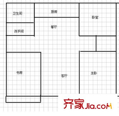 十甲花園 3室 戶型圖