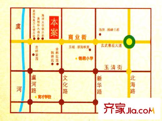 美麗華小區(qū)交通圖