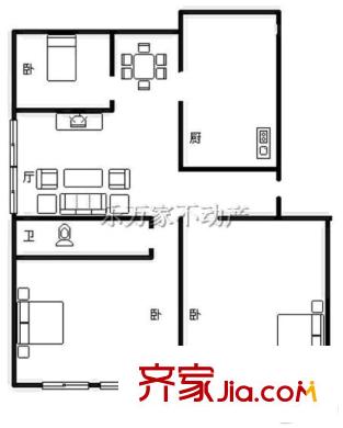 七星之都 3室 戶型圖