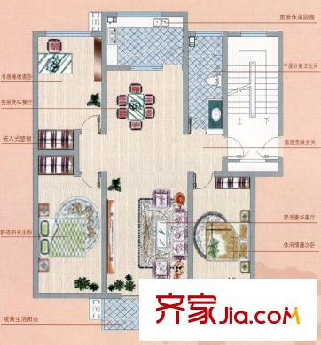 鳳鳴郡戶型圖多層N戶型 3室2廳1衛(wèi)1廚