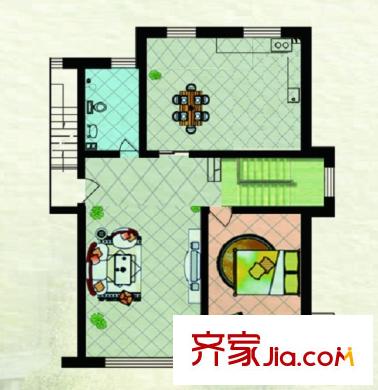 九龍山莊戶型圖金水苑多層22#樓129/140平方米 1室2廳1衛(wèi)1廚