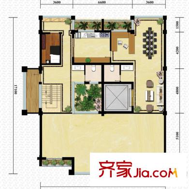 天潤淺水灣聯(lián)排二層戶型已經(jīng)售完 1室2廳2衛(wèi)1廚