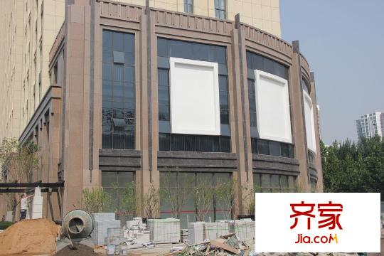 德潤(rùn)左岸綠洲1號(hào)樓底商施工（2015-06-12）