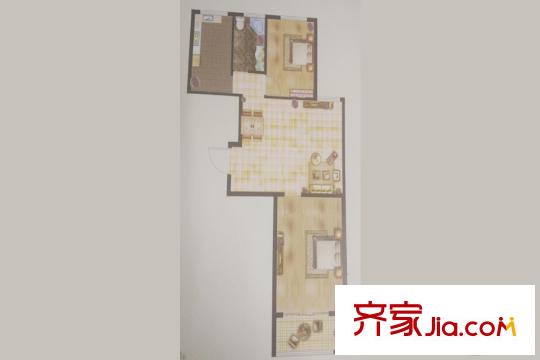 雷士書香宜家2號樓C戶型 2室2廳1衛(wèi)1廚