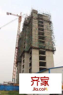 虞河小鎮(zhèn)高層8號樓施工進度（2015-10-16）