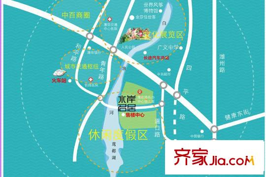 水岸名居交通圖