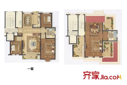 泛海拉菲莊園1/2#平層A4戶型 3室2廳2衛(wèi)1廚