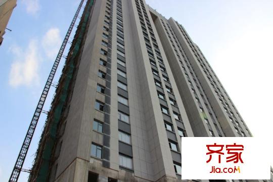 宜嘉家園高層1號(hào)樓北側(cè)外墻進(jìn)度（2015-10-28）