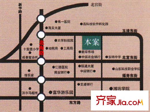 中和香檳花園交通圖