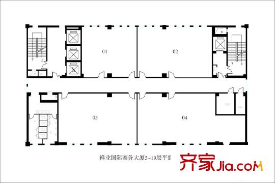 紫瑞園商務樓平層戶型圖 