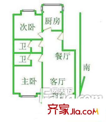 富民花苑 戶型圖