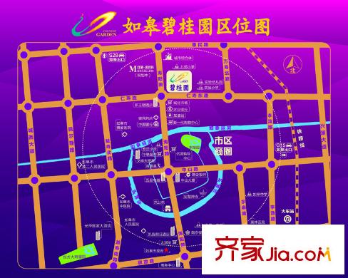 如皋碧桂園區(qū)位圖