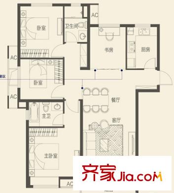 新海通花園錦繡苑 戶型圖