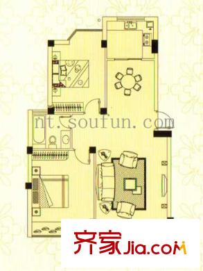藍(lán)灣景天13#02單元 2室2廳1衛(wèi)1廚