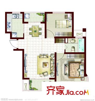 唐閘公園一村 戶型圖