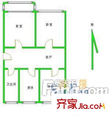 唐閘公園一村 戶型圖