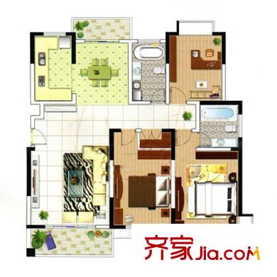  盛鑫金橋世家小高層C戶型