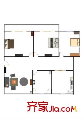 長龍一村 戶型圖