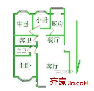 凱旋花園 戶型圖