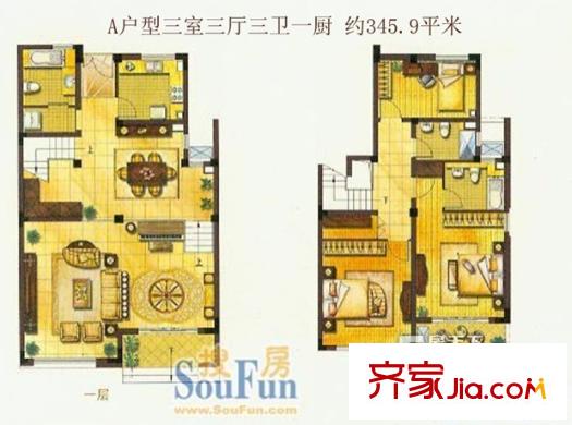 濠河名邸 戶型圖