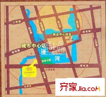 濠河經(jīng)典苑交通圖區(qū)位圖