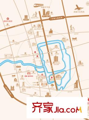 萬科濠河傳奇區(qū)位圖