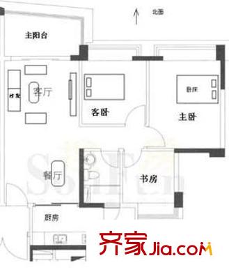 濱河?xùn)|城 戶型圖