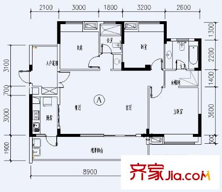 新華佳園 戶型圖