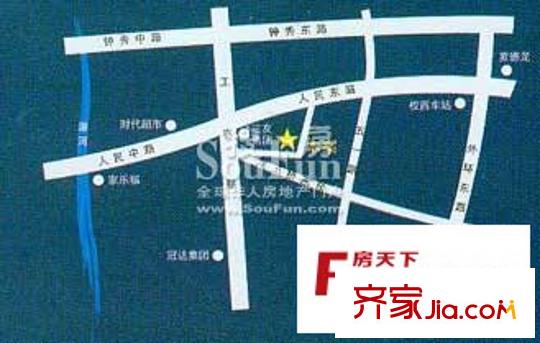 城市名人花園交通圖區(qū)位圖
