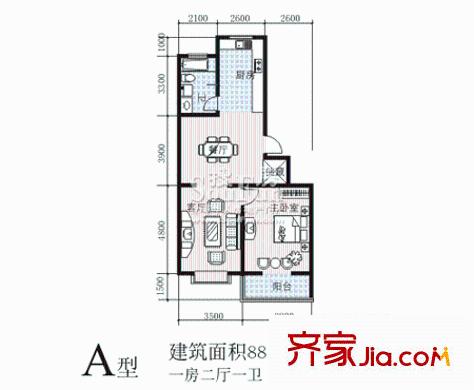 銀州世紀(jì)家園 A戶型