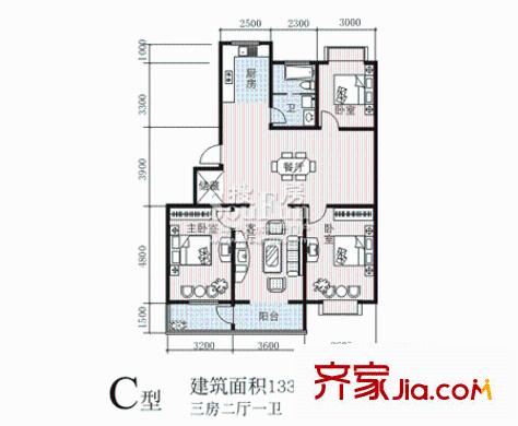 銀州世紀(jì)家園 C戶型