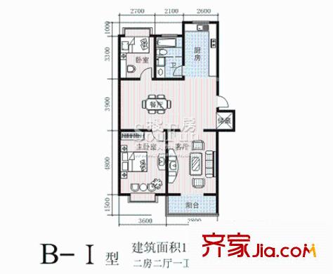 銀州世紀(jì)家園 B-I戶型