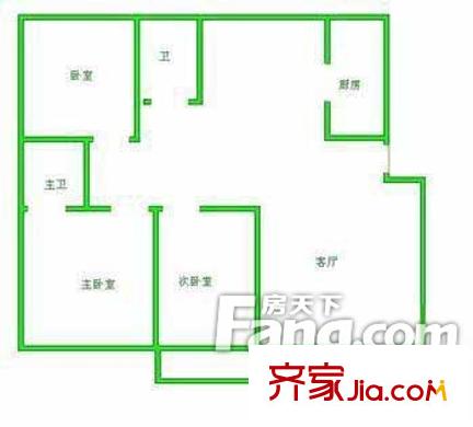 天馨花苑 戶型圖