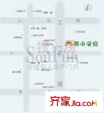 都市豪庭交通圖