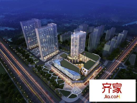 萬(wàn)科金域廣場(chǎng)鳥瞰圖