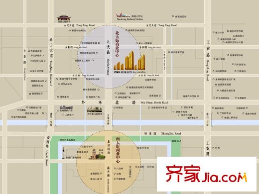 萬(wàn)科金域廣場(chǎng)區(qū)位圖