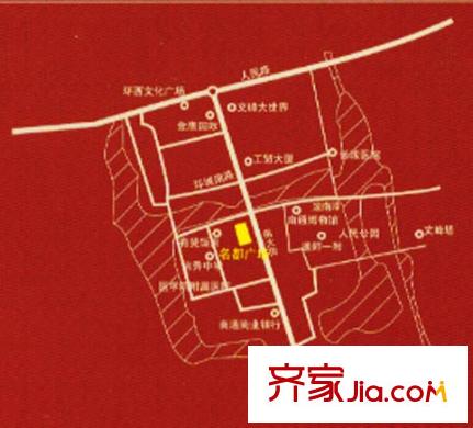 名都廣場交通圖 