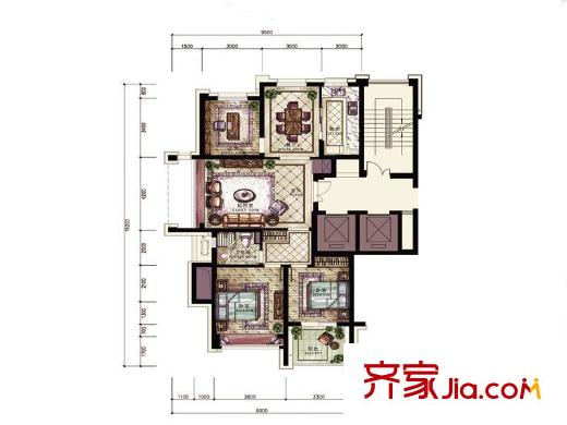 新苑華庭 戶型圖