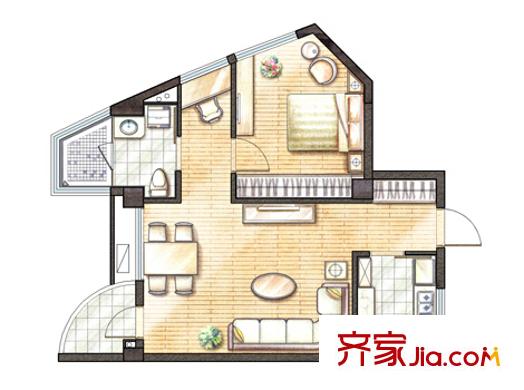 天山花苑 戶(hù)型圖