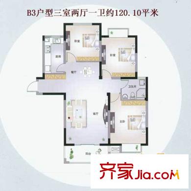 水榭花都B3標(biāo)準(zhǔn)戶型