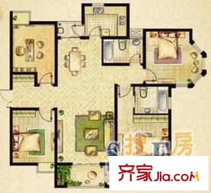 濠濱花園 戶型圖