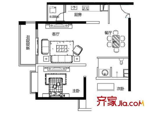 怡園佳苑 戶型圖