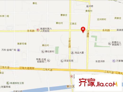 融悅?cè)A庭交通圖