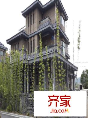 軍山匯賢居外景圖 