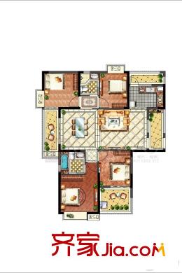 華強(qiáng)城38#A戶型 4室2廳2衛(wèi)1廚