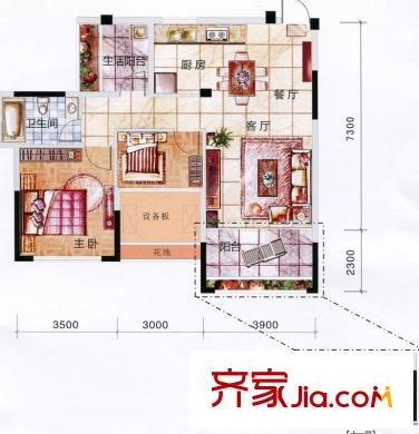 越江新村 戶型圖