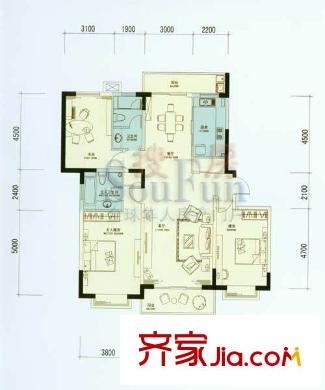 江海名苑 3幢B12戶型