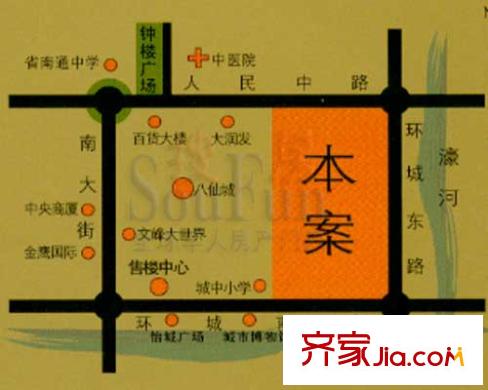 江海名苑交通圖 