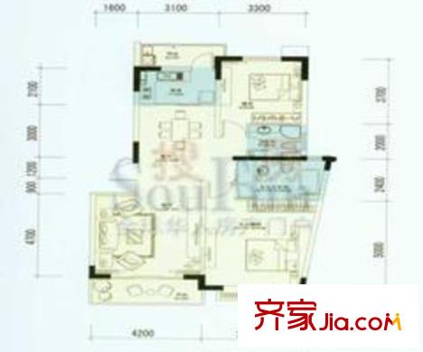 江海名苑 2幢C1戶型