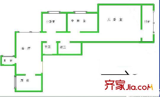 錦安花園 戶型圖
